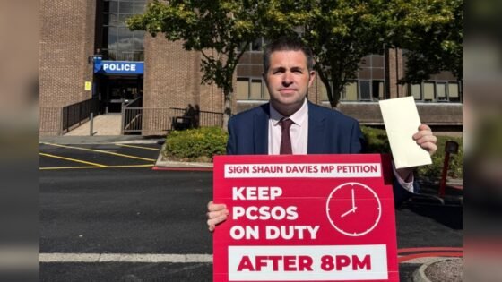 Telford MP hands over petition to Police and Crime Commissioner at West Mercia