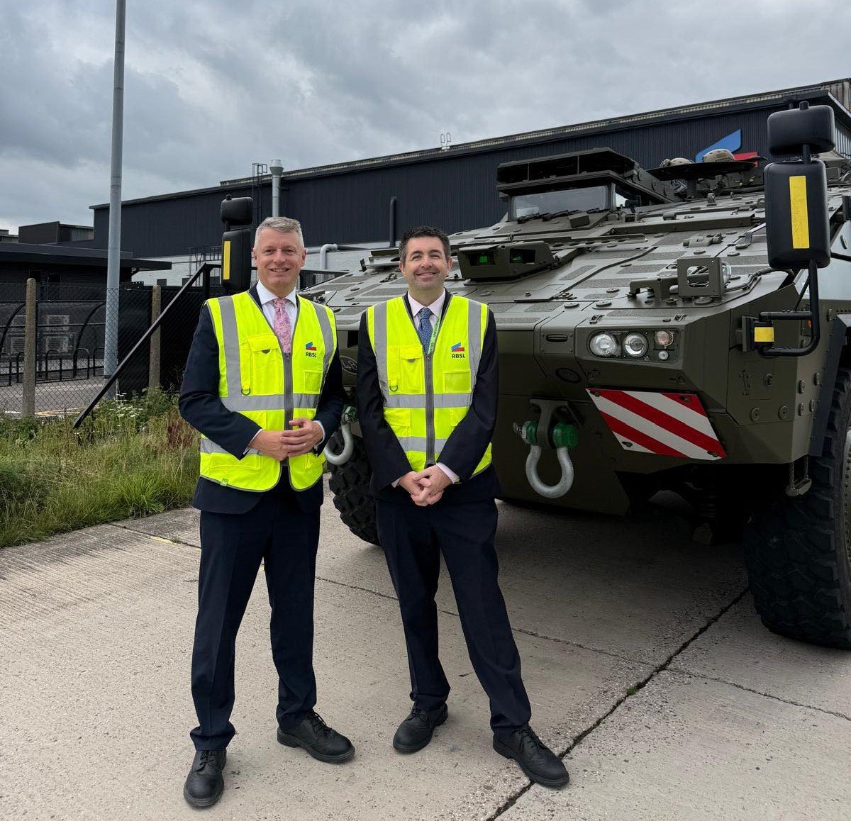 Defence Minister Luke Pollard with Shaun Davies MP