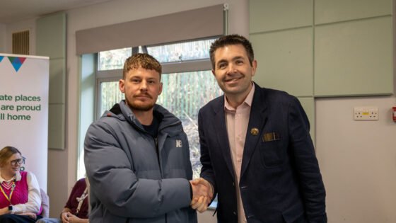 Telford MP Shaun Davies Hosts a Busy Coffee Drop-In Event in Overdale this afternoon.