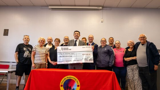 Telford MP Shaun Davies highlights continued support for veterans during visit to Christopher Turley Armed Forces Hub