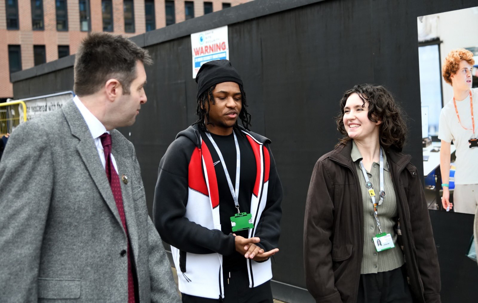 Shaun Davies MP speaking to students of Telford College