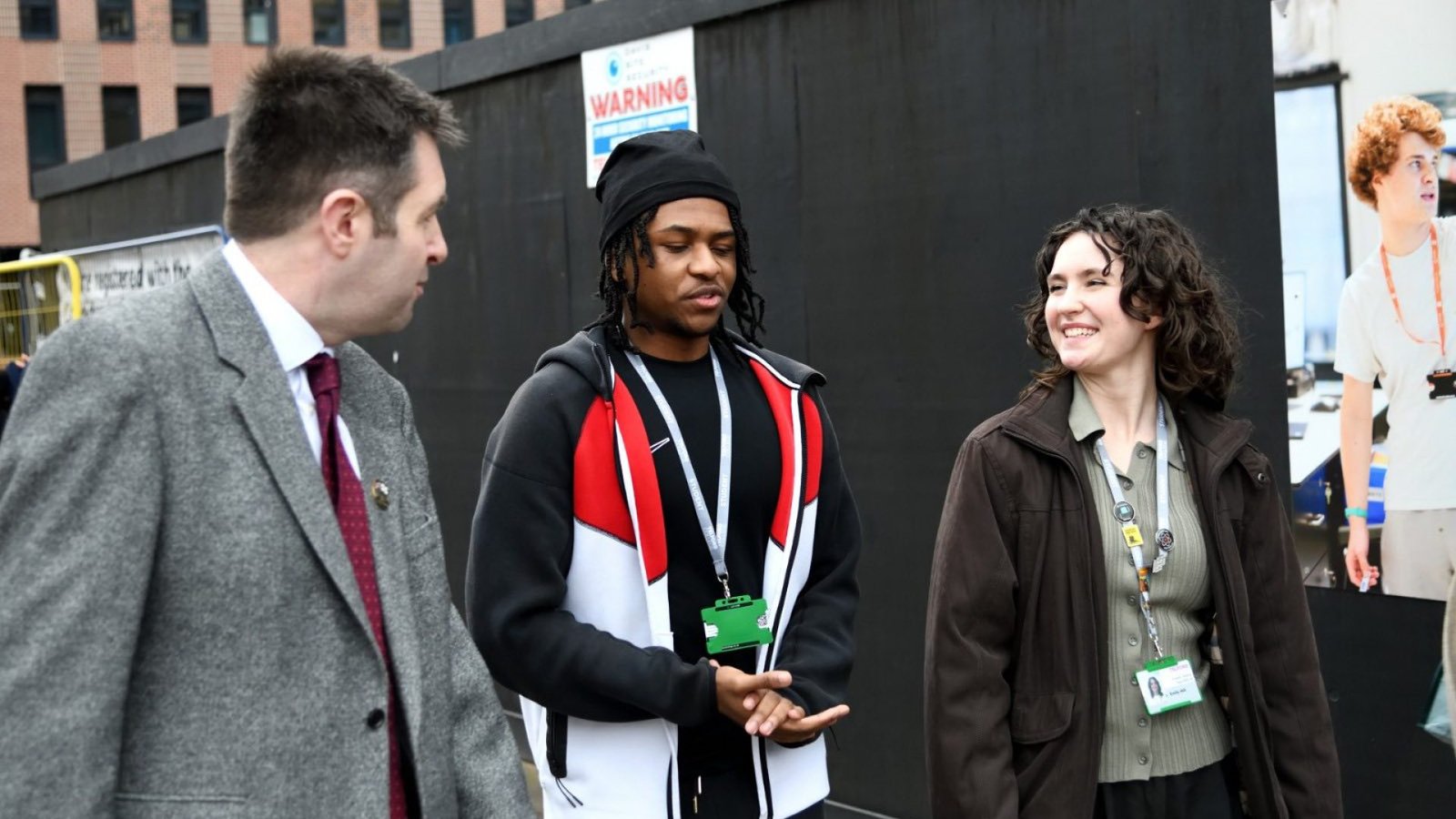 Shaun Davies MP speaking to students of Telford College