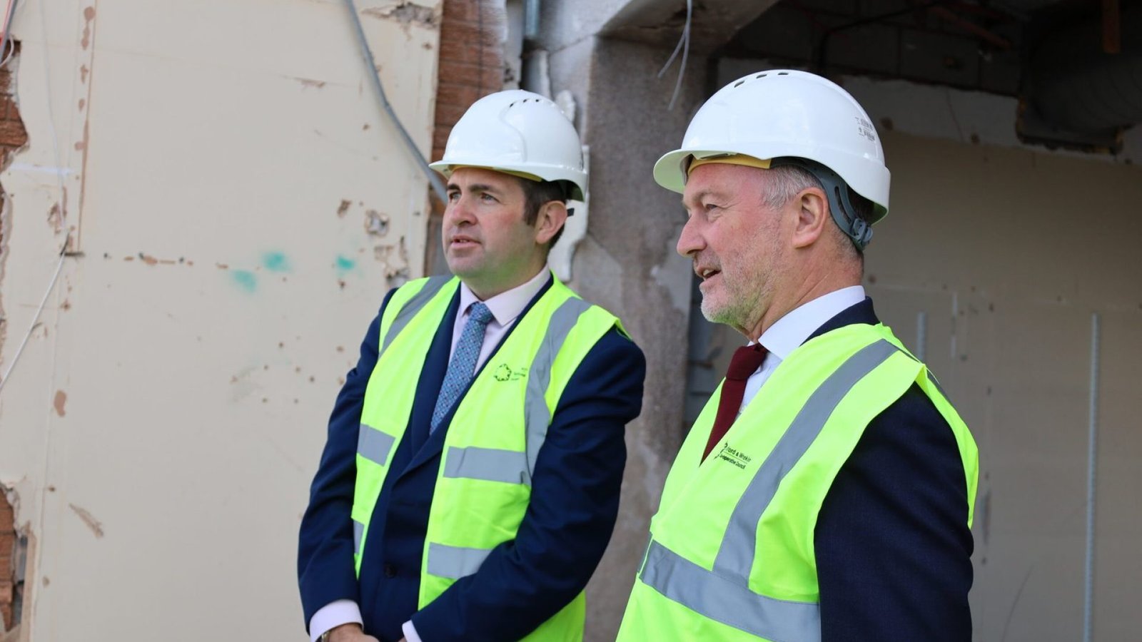 Shaun and Housing Secretary Steve Reed here in Telford during a visit.