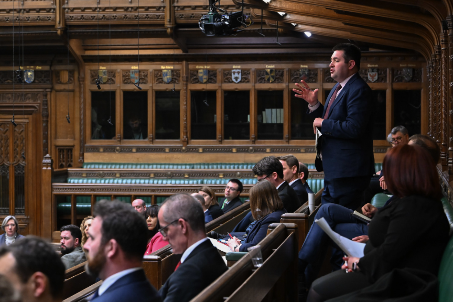 SD in Parliament 2025 Shaun Davies MP speaking in the House of Commons chamber.