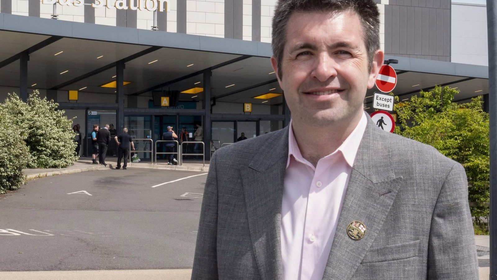 Shaun Davies MP at Telford Bus Station